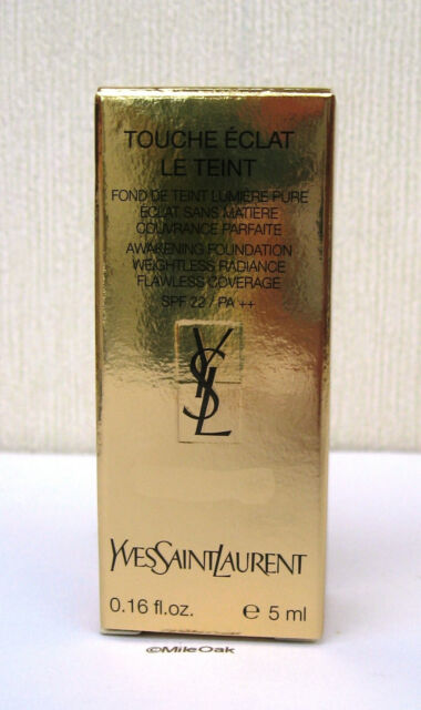 Yves Saint Laurent Touche Eclat Base 5ml 0.16 fl. onz. muestra de cuidado de la piel Tono BD 25 beige cálido