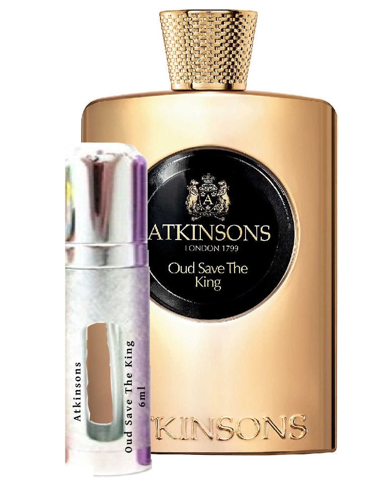 Muestra de frasco de 6 ml de Atkinsons Oud Save The King
