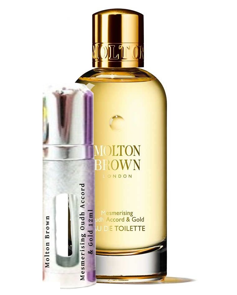 Frasco de 12 ml de acorde de oudh y oro de Molton Brown