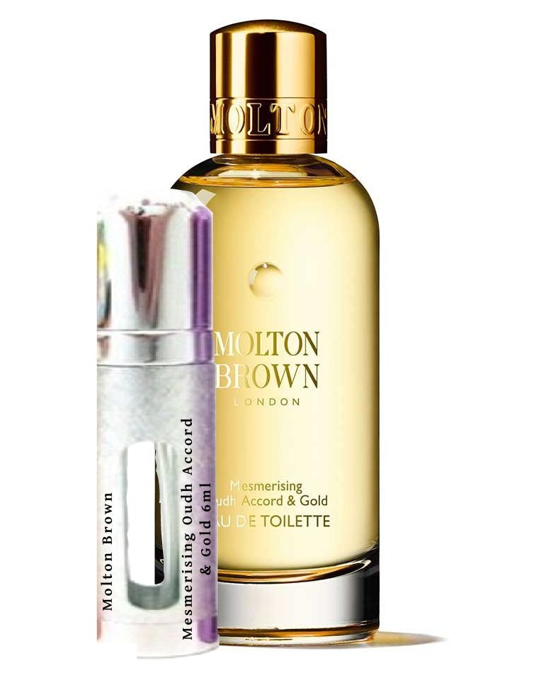 Frasco de muestra de Molton Brown Mesmerising Oudh Accord & Gold de 6 ml
