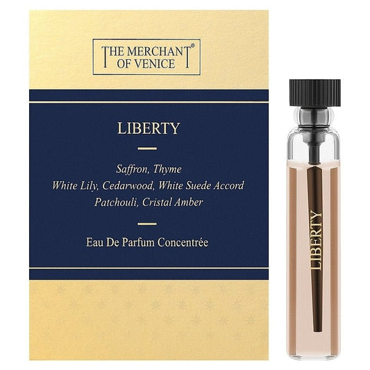 The Merchant of Venice Liberty 2ml Muestra oficial del perfume, The Merchant of Venice Liberty 2ml 液量オンス公式香水サンプル, The Merchant of Venice Liberty 2ml официална парфюмна проба, The Merchant of Venice Liberty 2ml échantillon de parfum officiel, El merca
